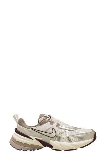 Nike V2k Run Rubber And Metallic Leather-trimmed Mesh Sneakers