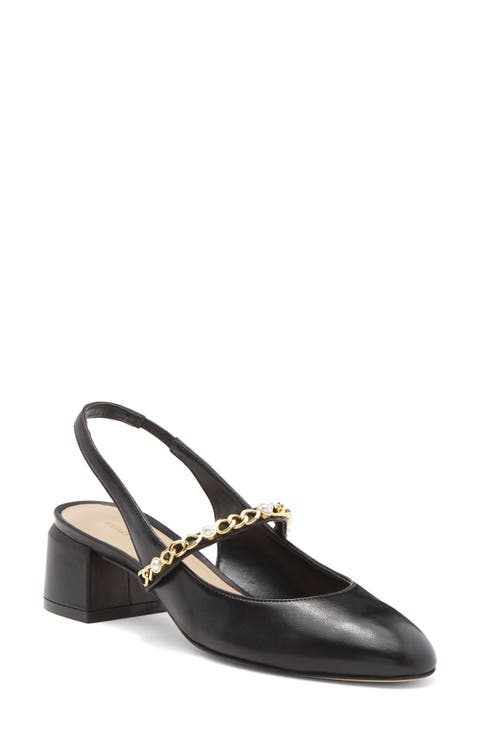Pearl Chain Slingback Strap