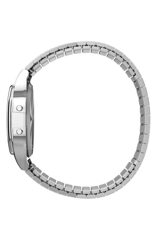 Timex ® T80 Digital Bracelet Watch, 34mm In Stainless Steel
