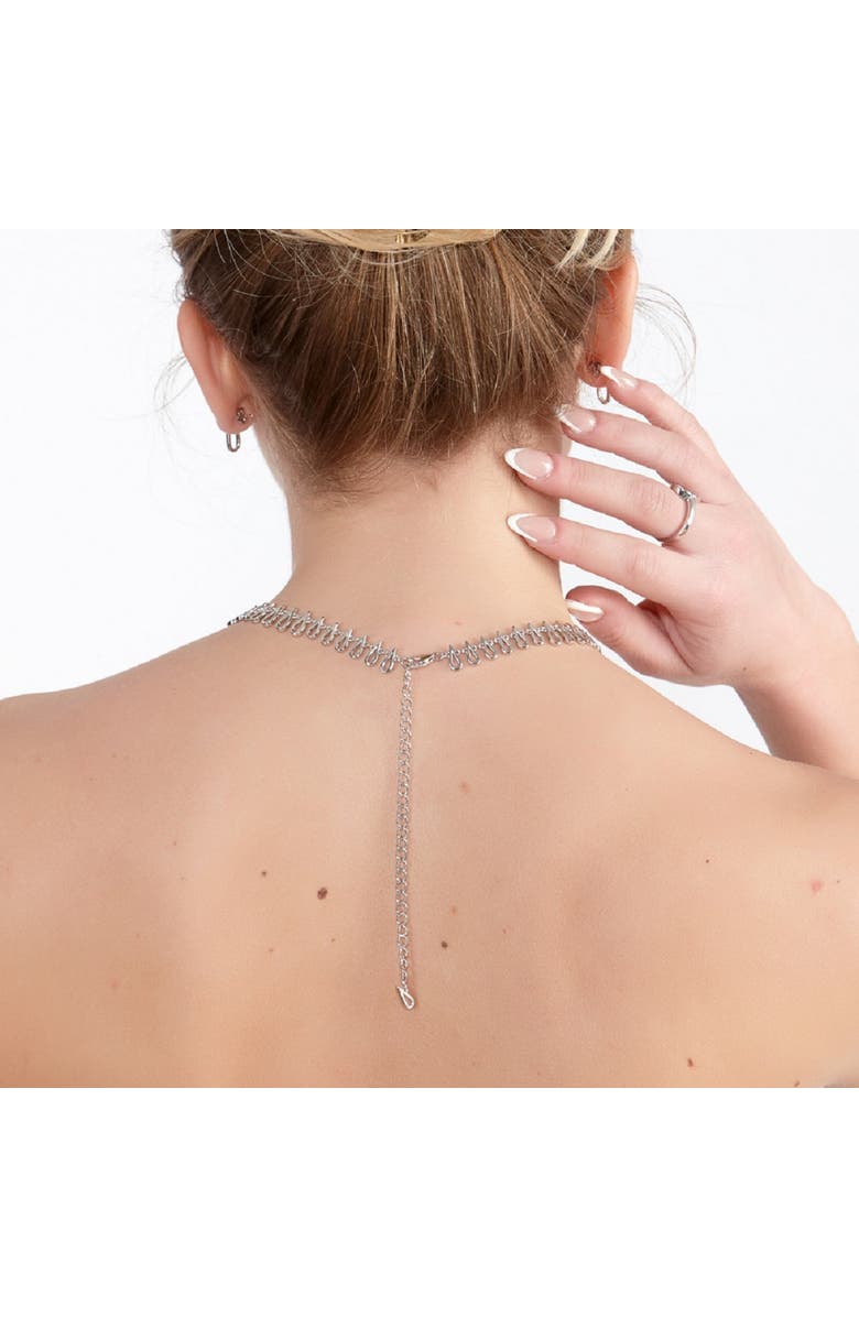 Lucy Quartermaine Large Petal Necklace, Alternate, color, Sterling Silver