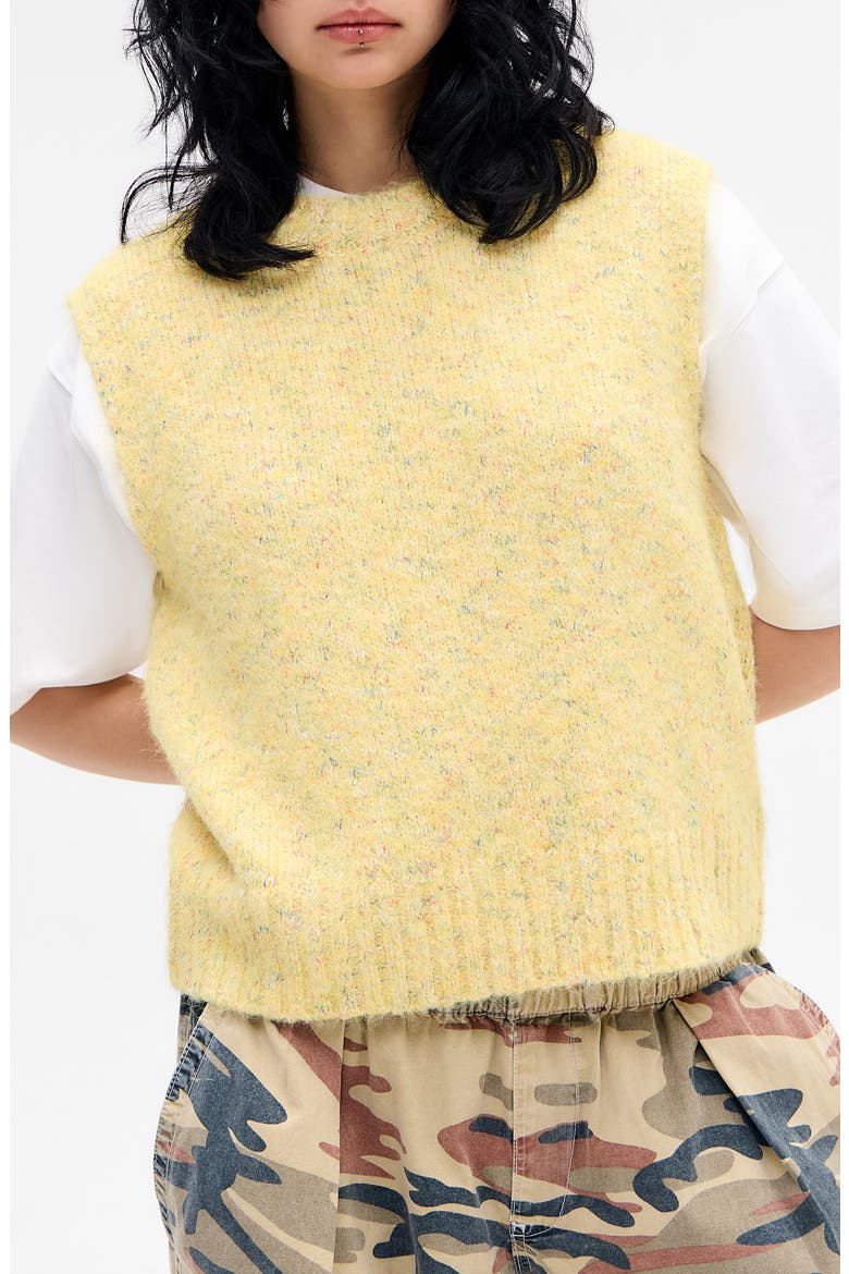 Arizona Nep Sweater Vest, Main, color, YELLOW