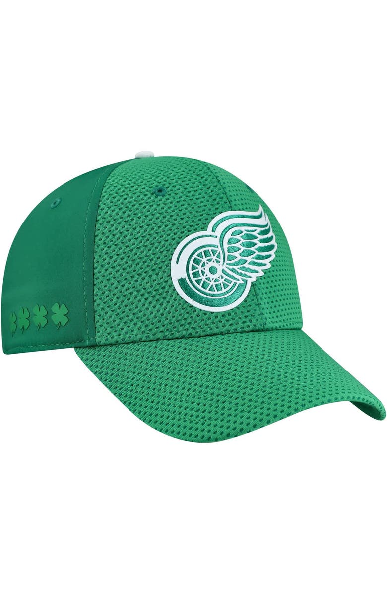FANATICS Men's Fanatics Kelly Green Detroit Red Wings Authentic Pro St. Patrick's Day Flex Hat, Main, color, 
