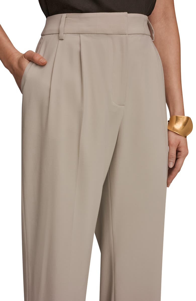 Donna Karan New York Pleated Wide Leg Pants, Alternate, color, Tuscan Grey