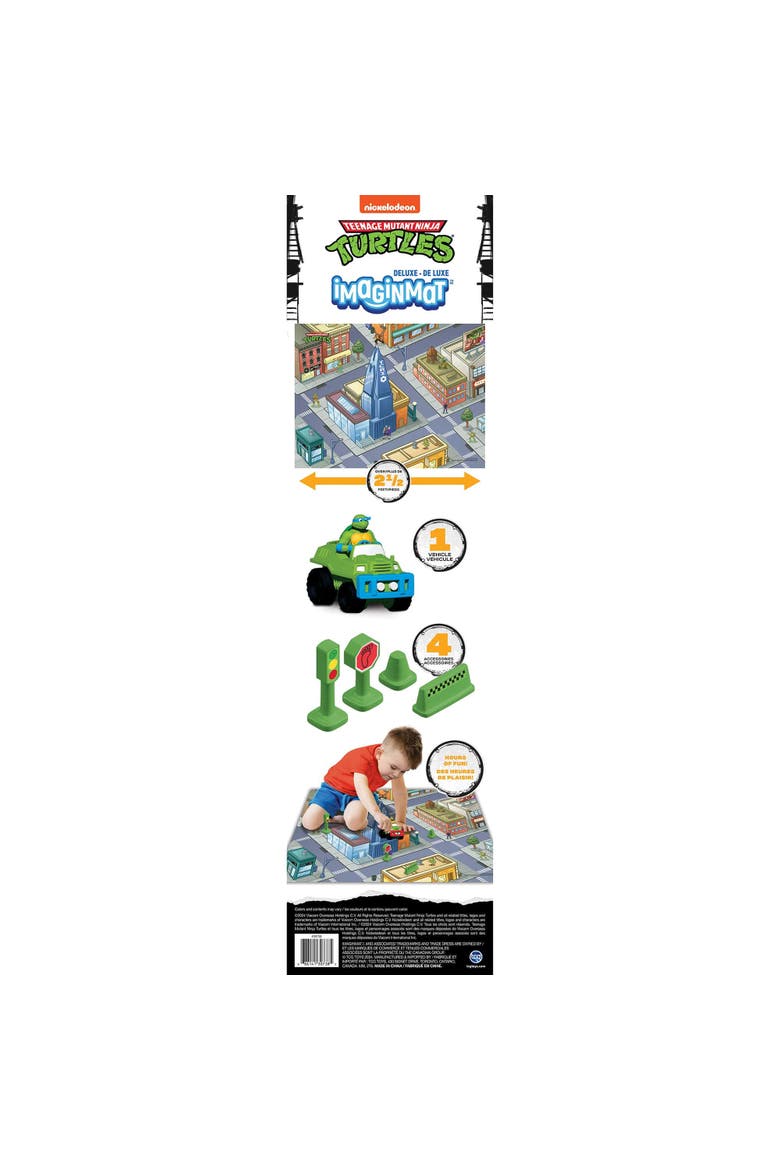 Deluxe Tmnt Floor Playmat & Toy Car, Alternate, color, Multicolored