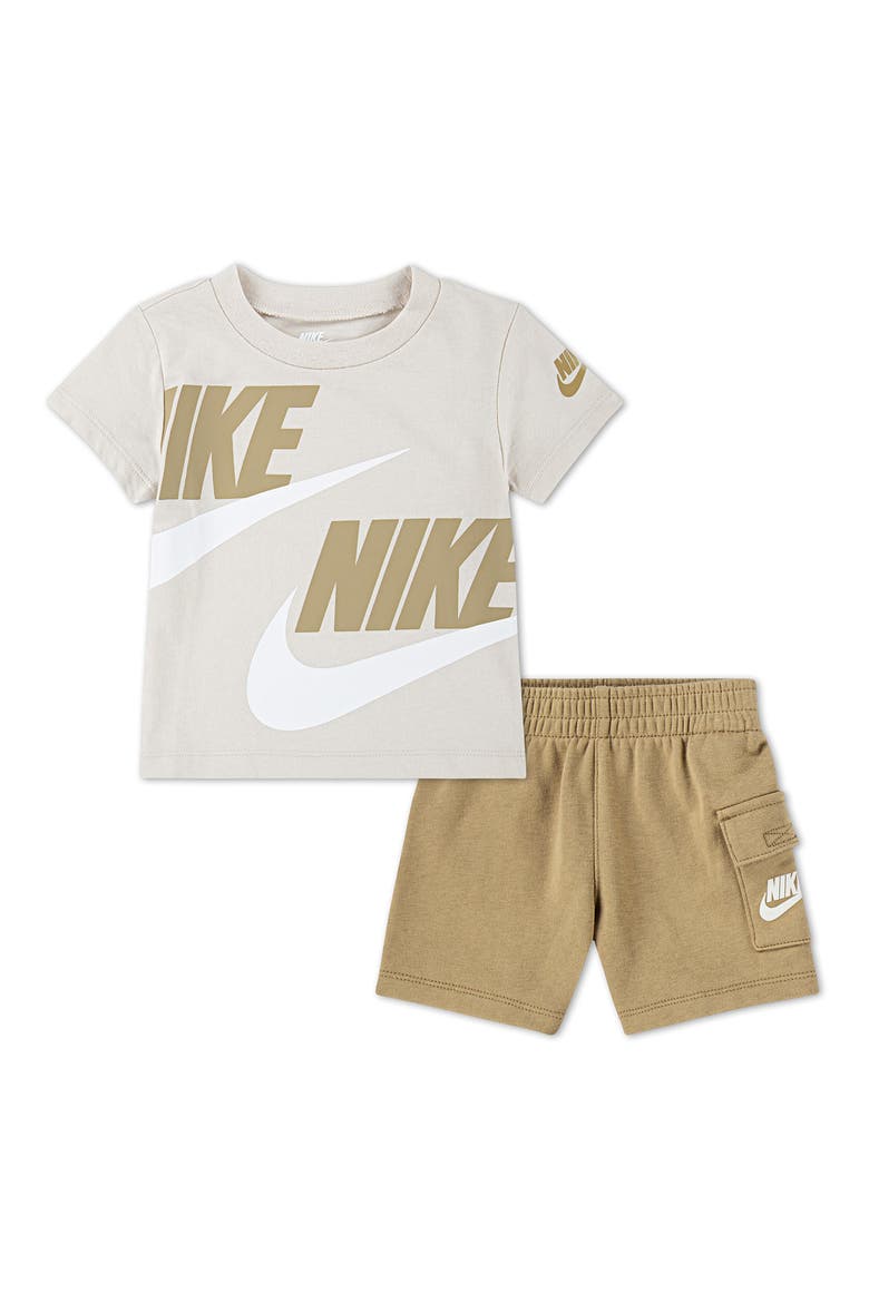 Logo Tee & Cargo Shorts 2-Piece Set, Main, color, X3EPARACHU