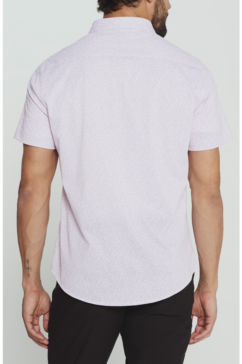 Dorian Short Sleeve Performance Shirt, Alternate, color, IRIS