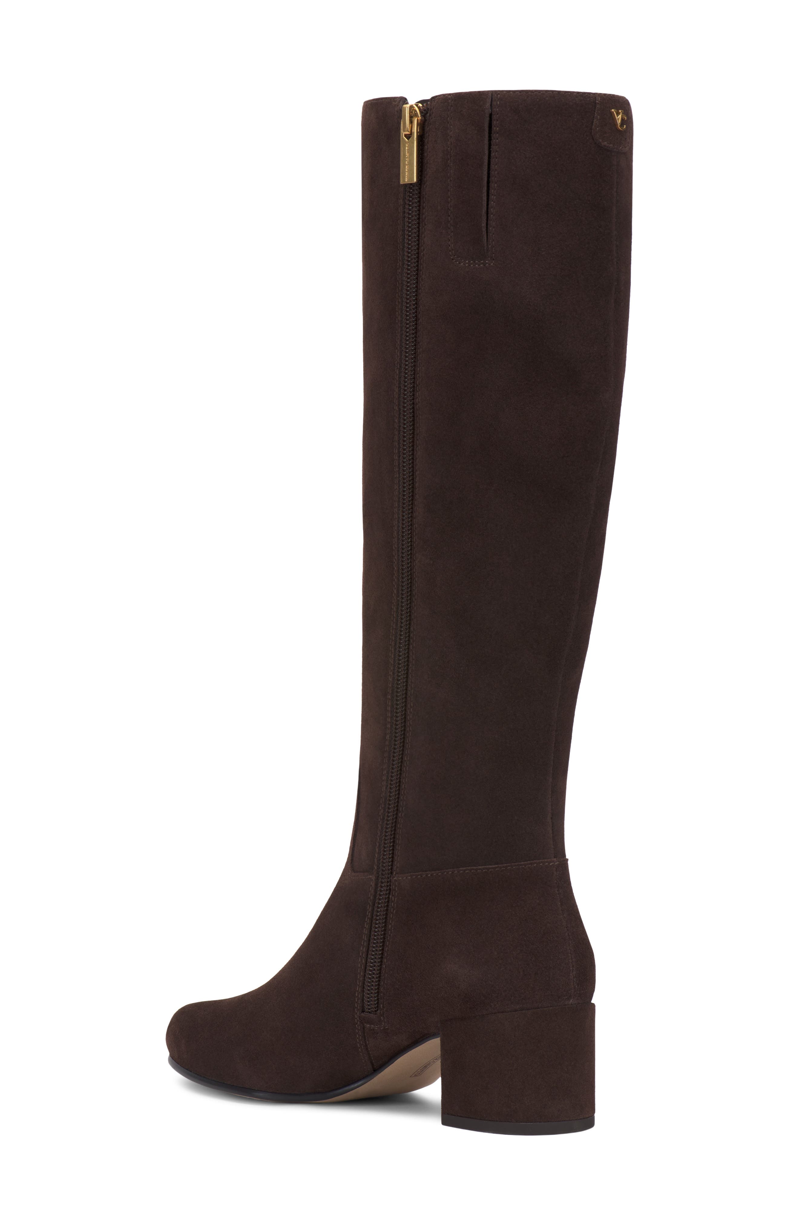 Pazzla Leather Knee High Boot, Alternate, color, BROWNIE