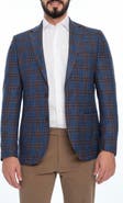 VELLAPAIS Plaid Sport Coat