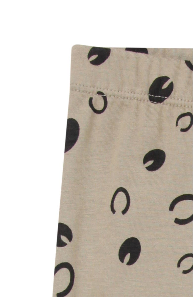 Turtledove London Kids Organic Cotton Equestrian Print Leggings, Alternate, color, Tan