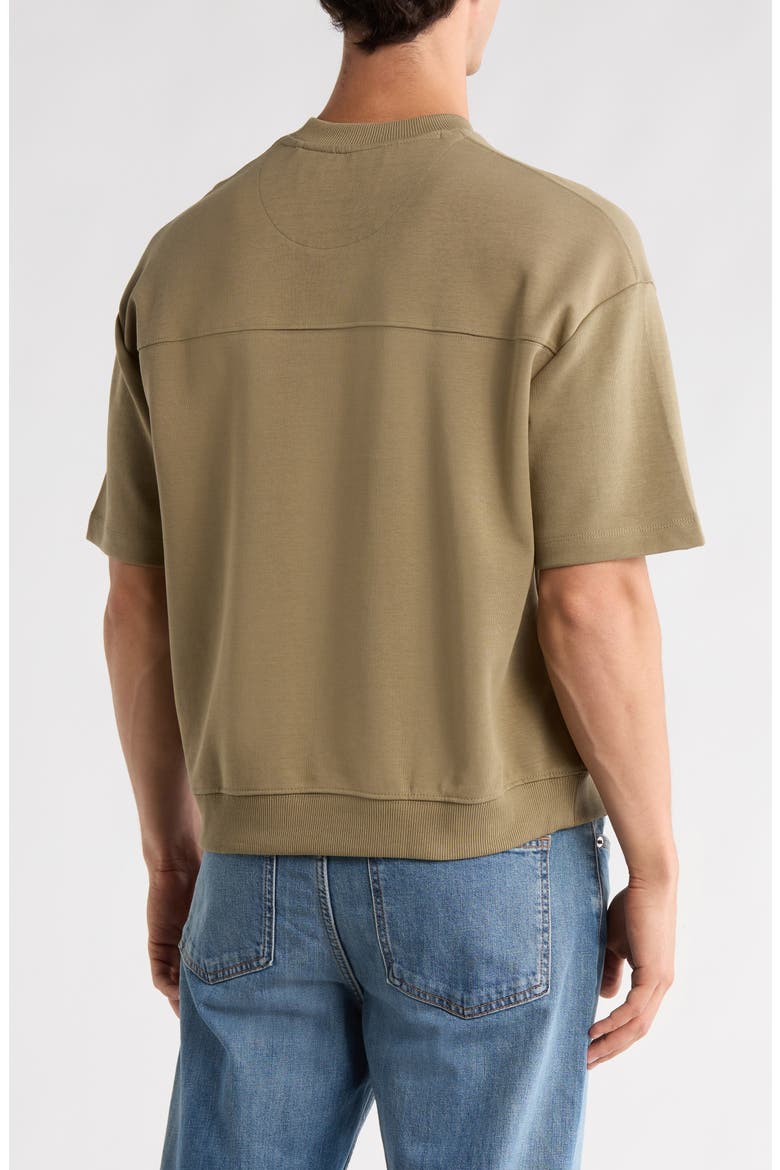 Coord Short Sleeve T-Shirt, Alternate, color, MID GREEN