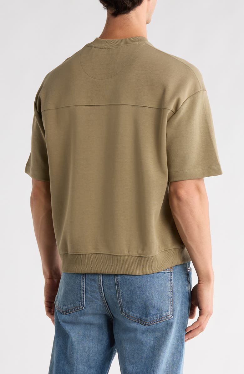 DENIM AND FLOWER Coord Short Sleeve T-Shirt, Alternate, color, Mid Green