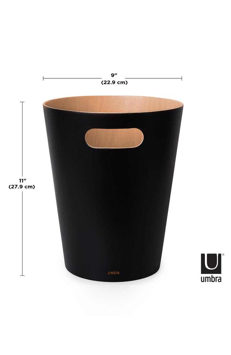 Umbra Woodrow Trash Bin, Alternate, color, 