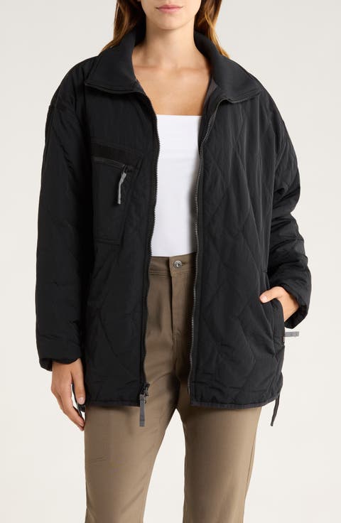 Encinitas Water Repellent Quilted Field Coat