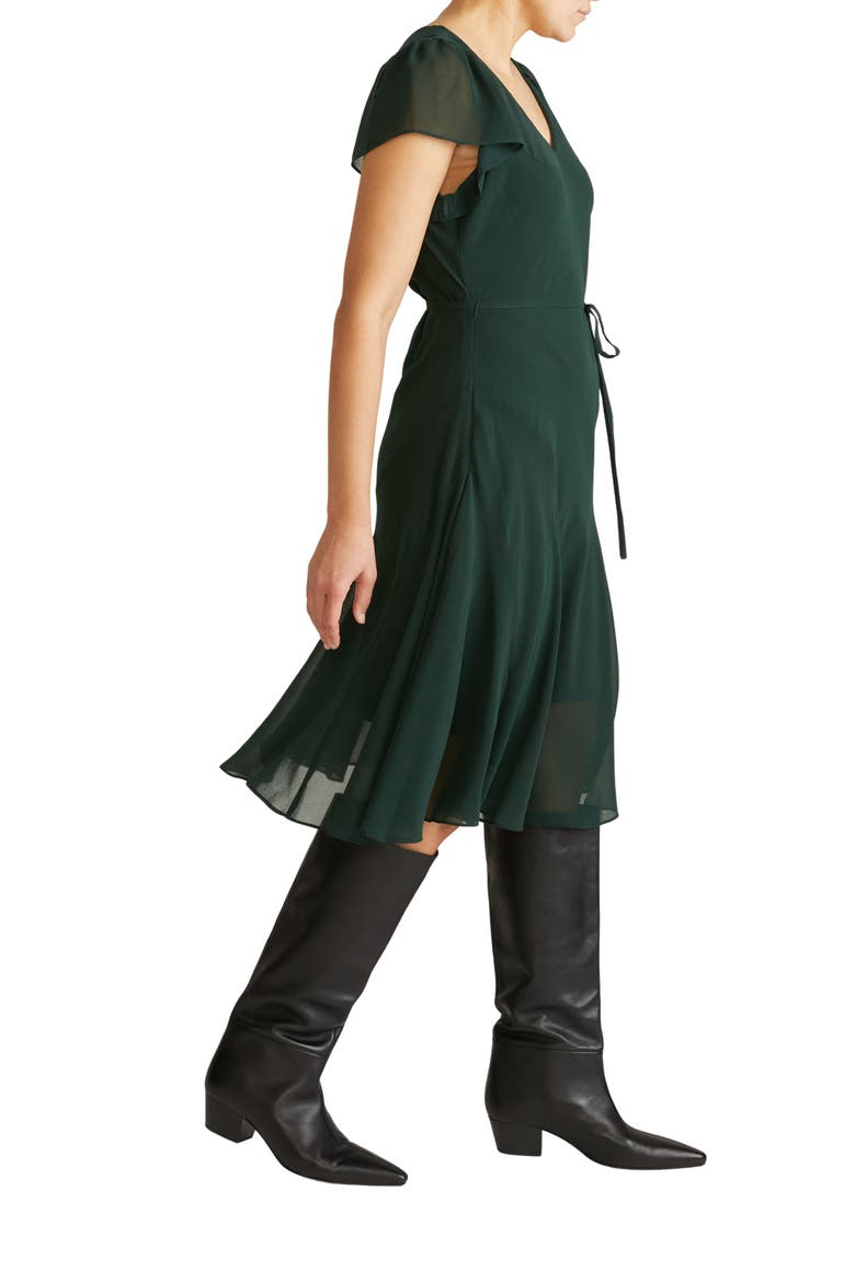 Sevilla Chiffon Dress, Alternate, color, SCARAB