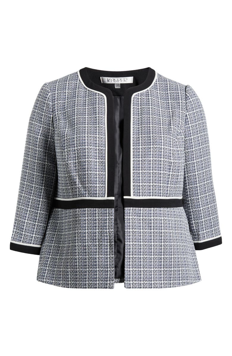 KASPER Framed Tweed Jacket, Alternate, color, 