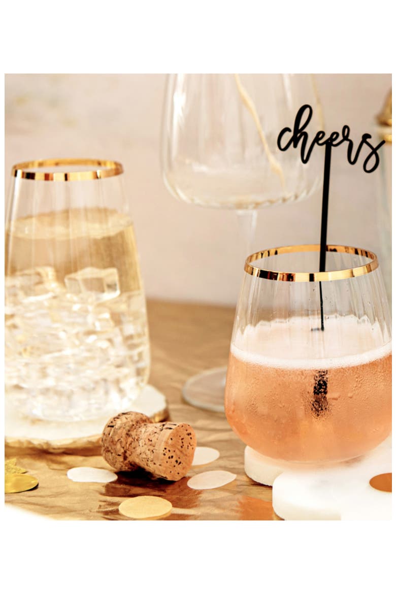 Francesca Highball Glass, Alternate, color, GOLD