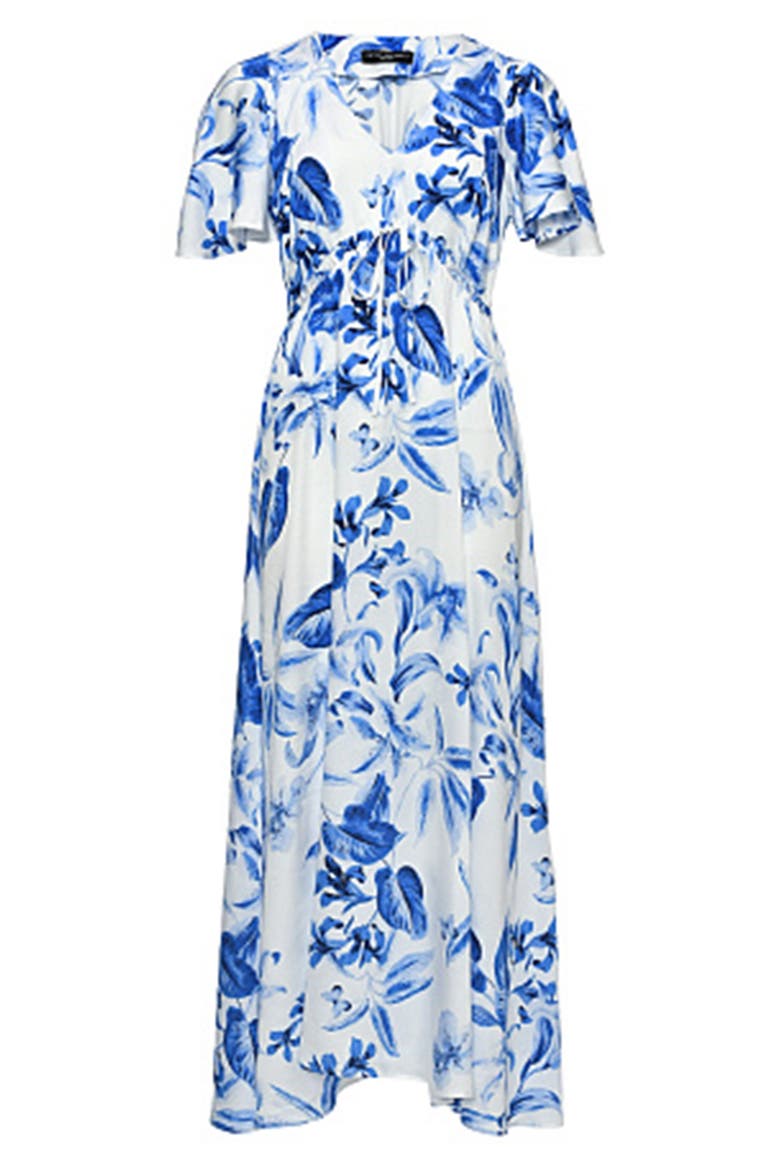 Maternity Maxi Dress, Alternate, color, BRIGHT BLUE