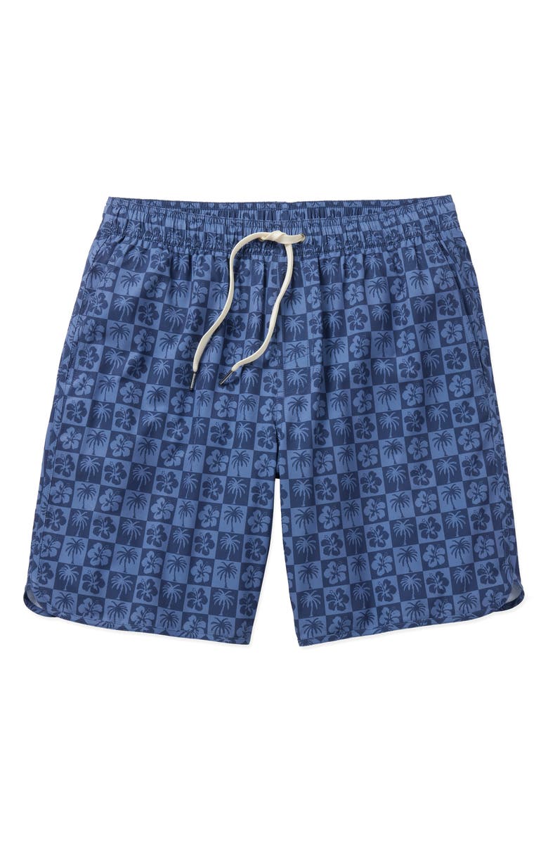 Fair Harbor The Anchor Swim Trunks, Alternate, color, Navy Hibiscus
