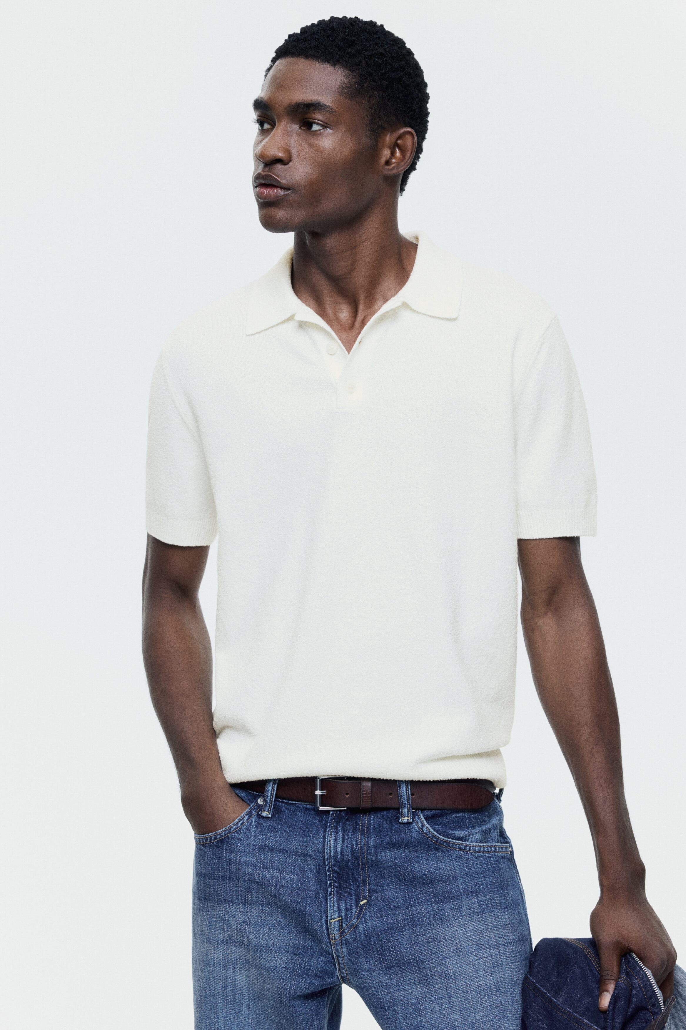 Regular Fit Knitted Polo Shirt - image 2