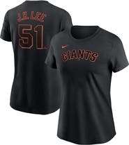 Nike Women's Nike Jung Hoo Lee Black San Francisco Giants  Fuse Name & Number T-Shirt