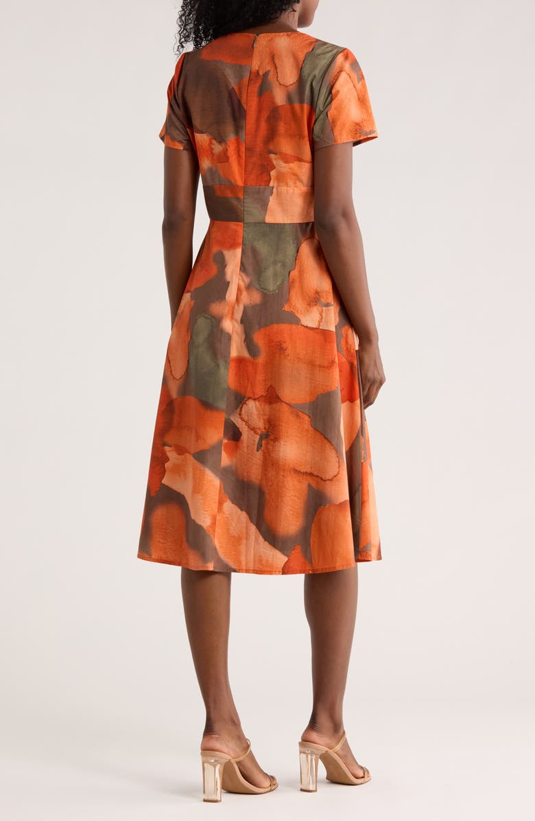 Hutch Rainey Fit & Flare Dress, Alternate, color, Olive Multi Painter's Canvas