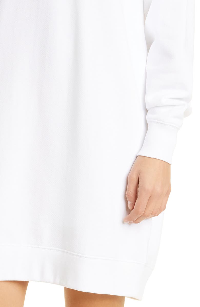 Vince Long Sleeve Cotton Sweatshirt Dress, Alternate, color,