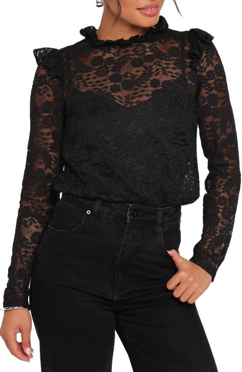 Lettie Lace Long Sleeve Top