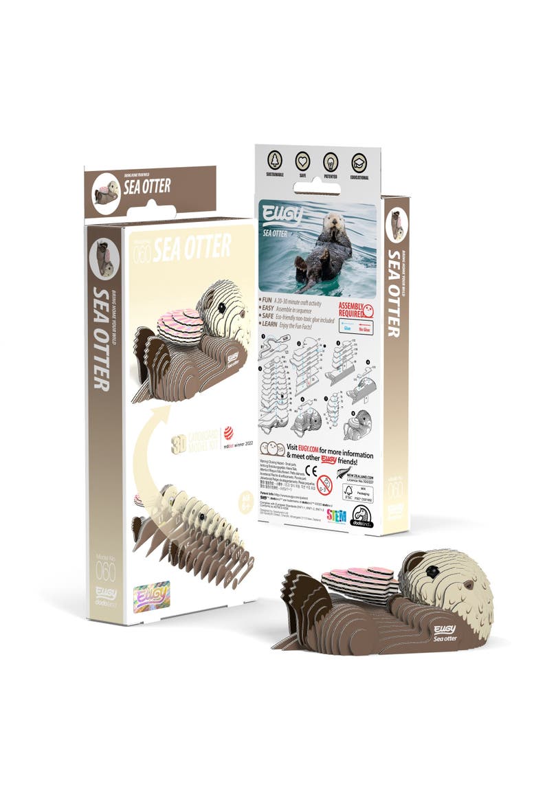 Sea Otter 3D Puzzle, Main, color, No Color