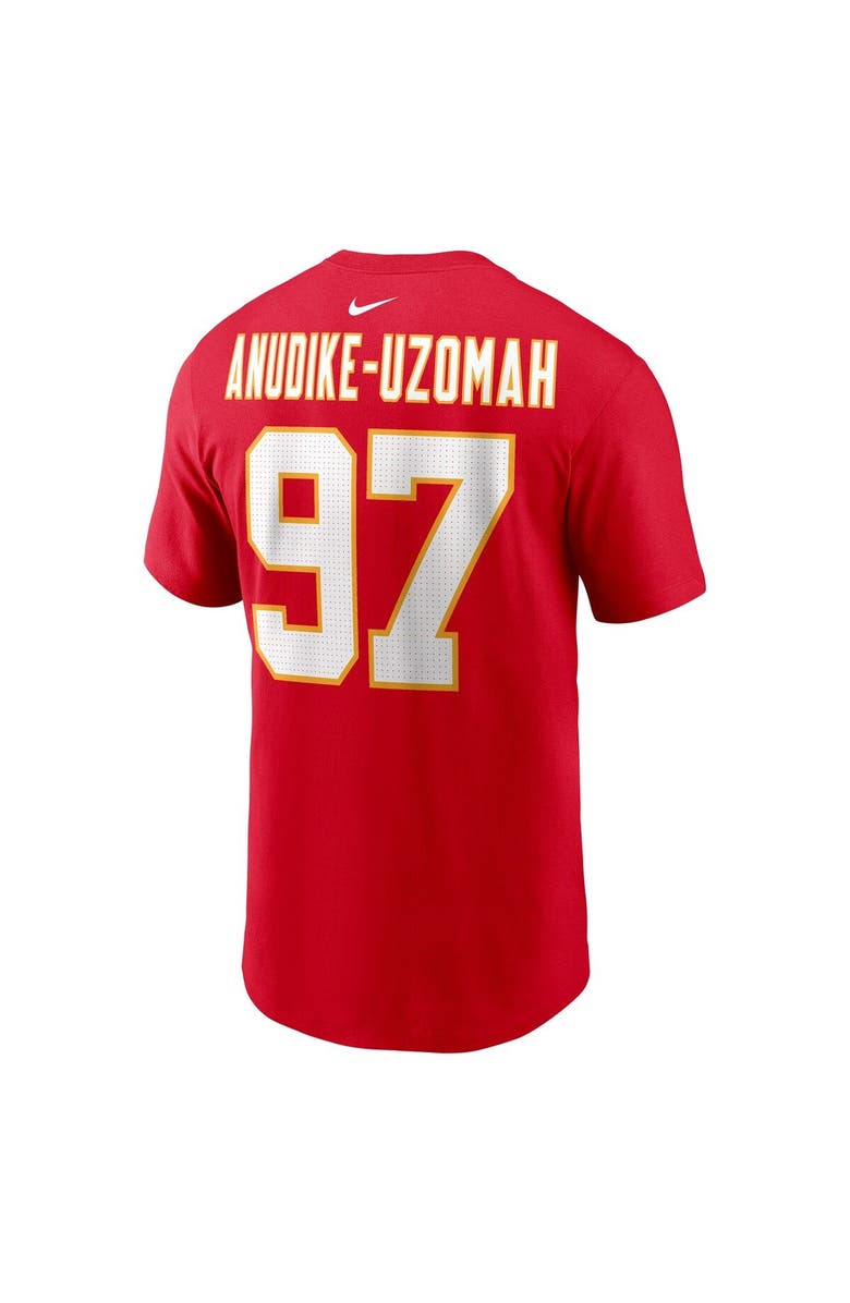 Nike Men's Nike Felix Anudike-Uzomah Red Kansas City Chiefs 2023 NFL Draft First Round Pick Player Name & Number T-Shirt, Alternate, color, Red