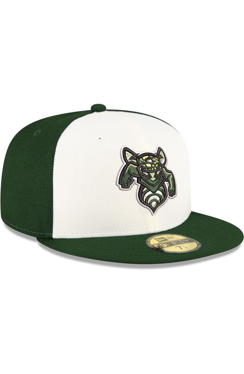 New Era Men's New Era White Augusta GreenJackets Authentic Collection 59FIFTY Fitted Hat, Alternate, color, White