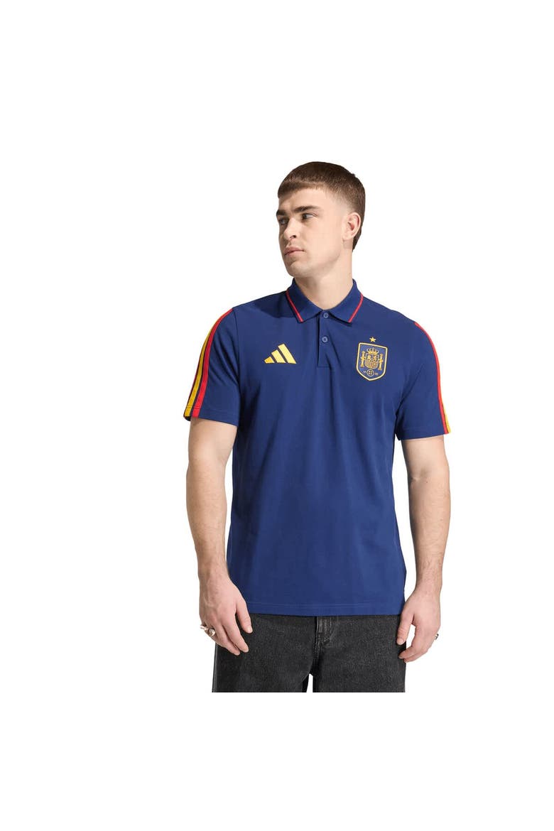 Men's adidas  Navy Spain National Team FIFA x World Cup Alphaskin Polo, Main, color, Navy