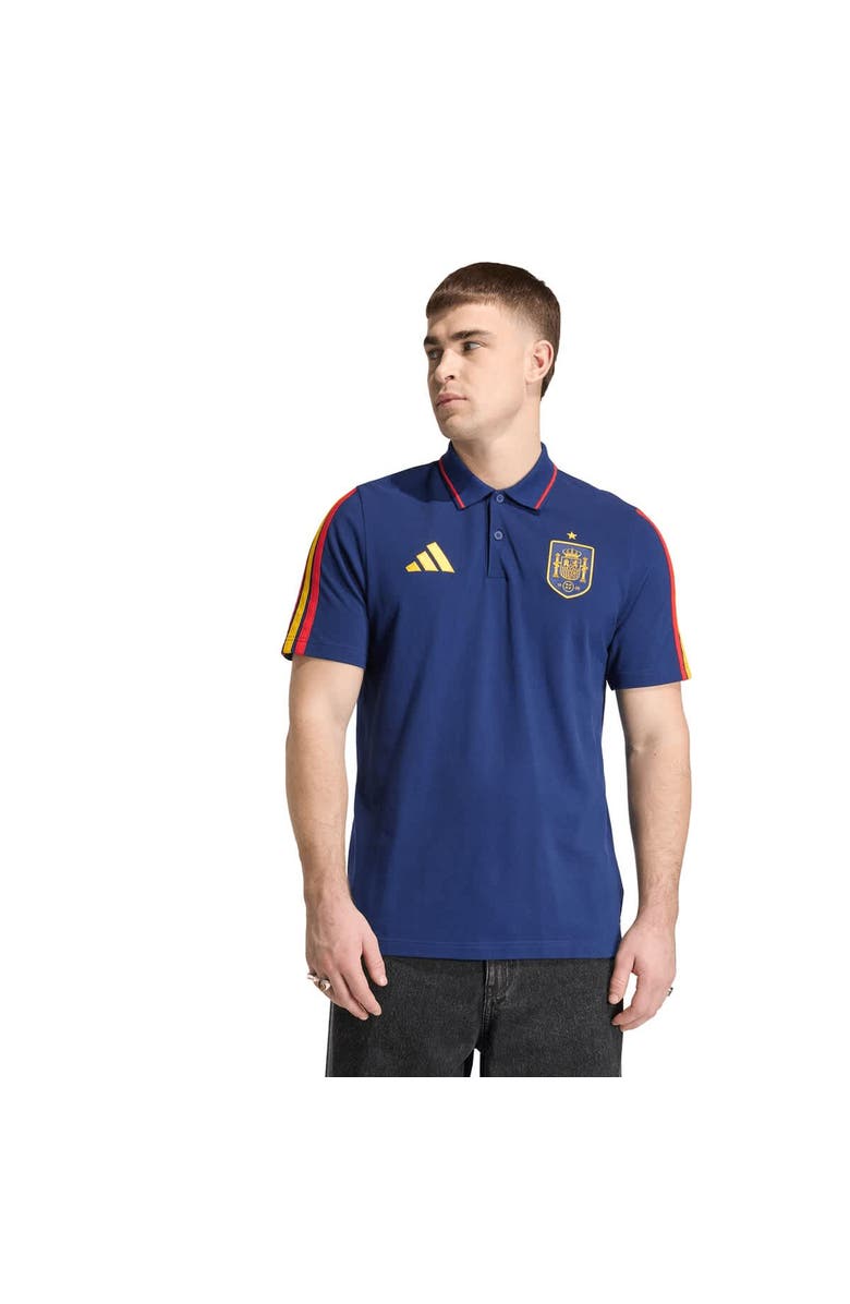 adidas Men's adidas  Navy Spain National Team FIFA x World Cup Alphaskin Polo, Main, color, Navy