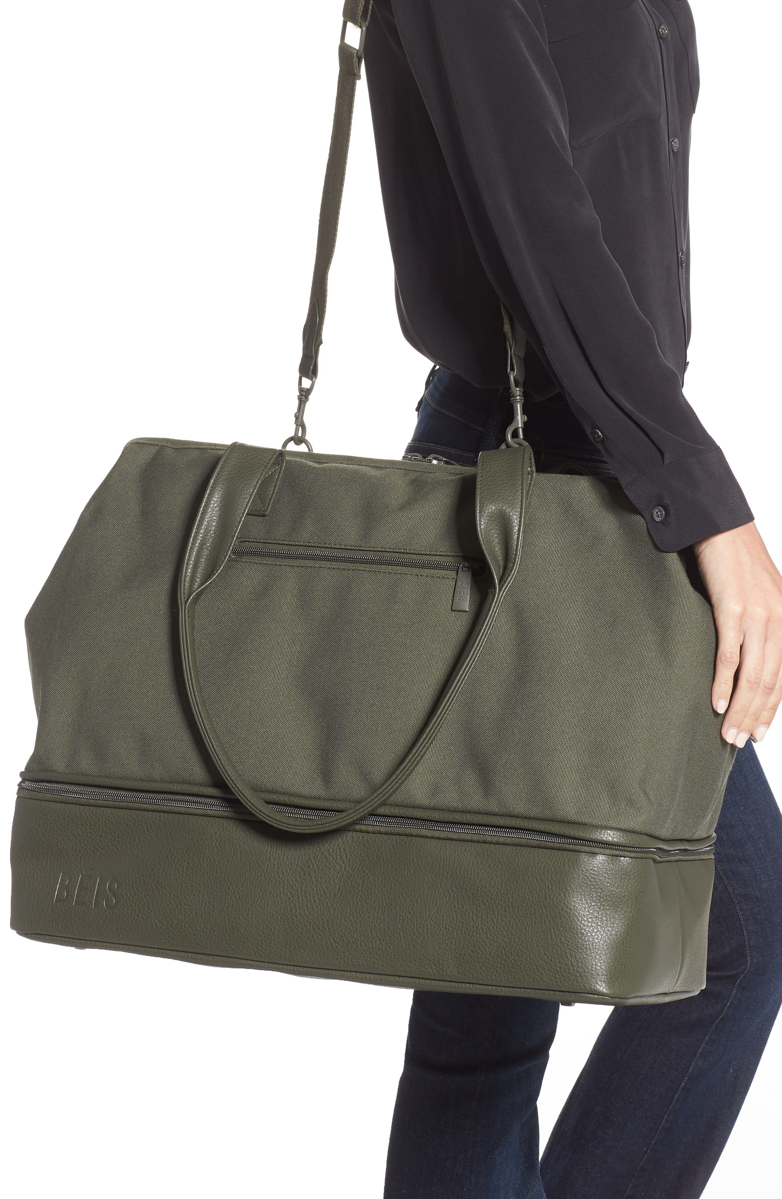 Weekend Convertible Travel Bag, Alternate, color, GREEN