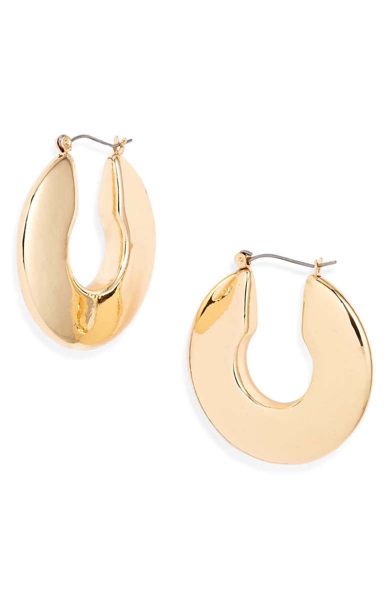 Nordstrom Bold Polished Hoop Earrings, Main, color, Gold
