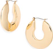 Nordstrom Bold Polished Hoop Earrings