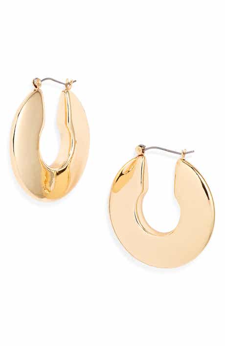 Nordstrom Bold Polished Hoop Earrings