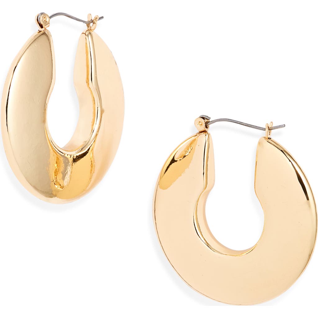 Nordstrom Bold Polished Hoop Earrings in Gold at Nordstrom Rack
