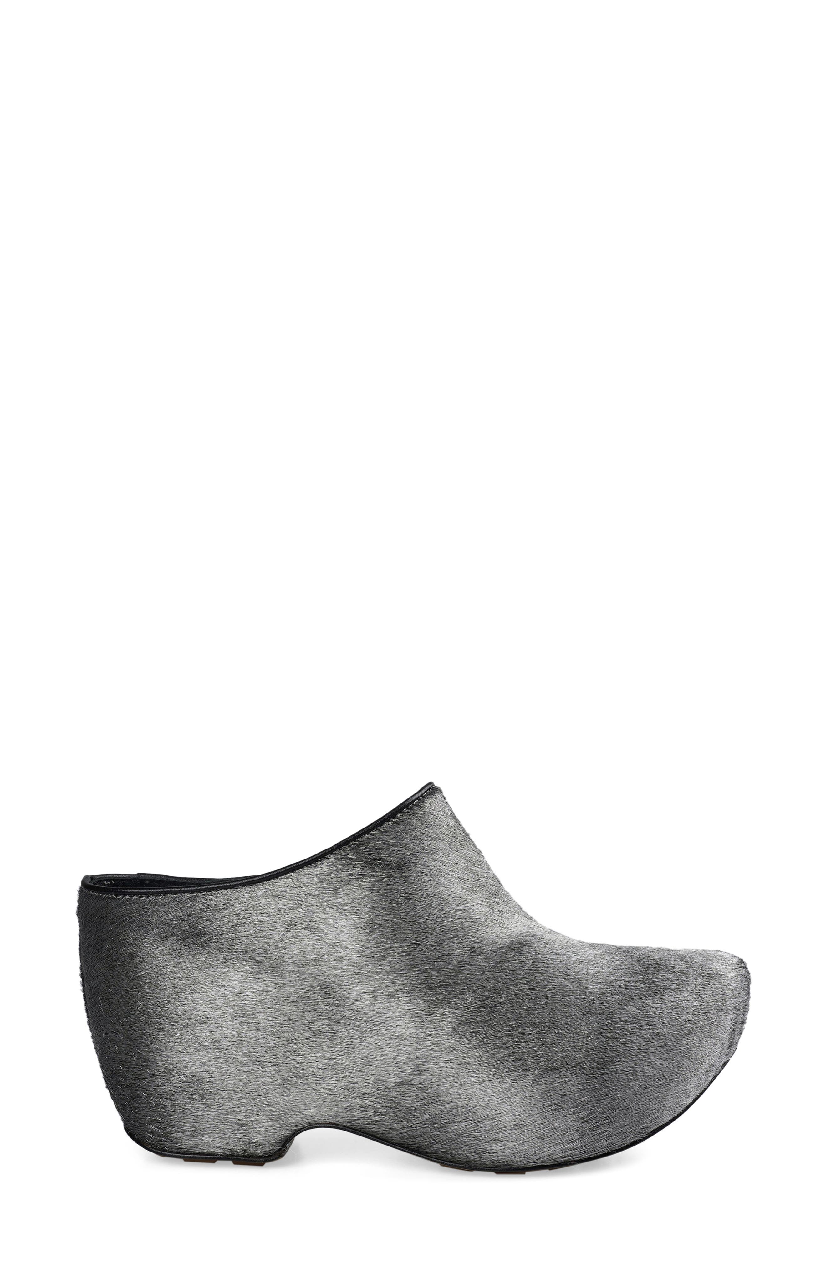 Osmary Genuine Calf Hair Clog, Alternate, color, GRYLT