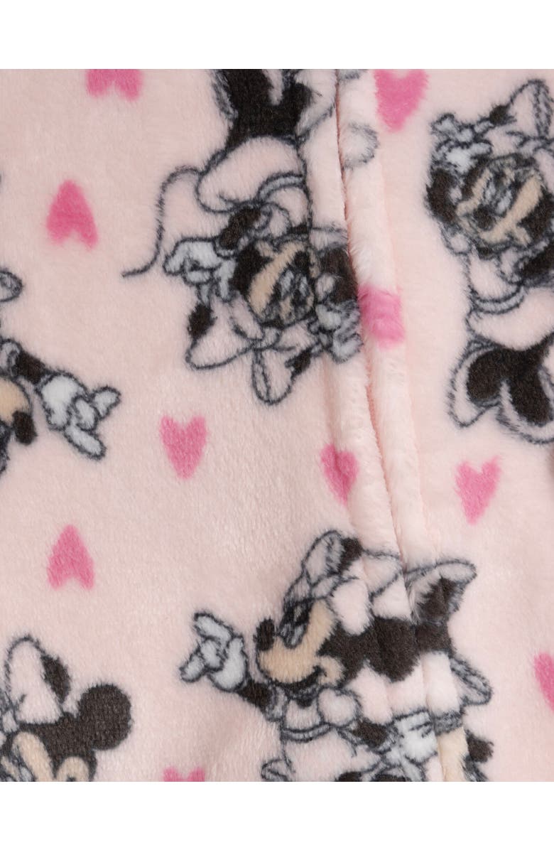 Disney Minnie Mouse Baby Girls' Fleece One Piece Sleep N Play, Alternate, color, Blush Pink Minnie