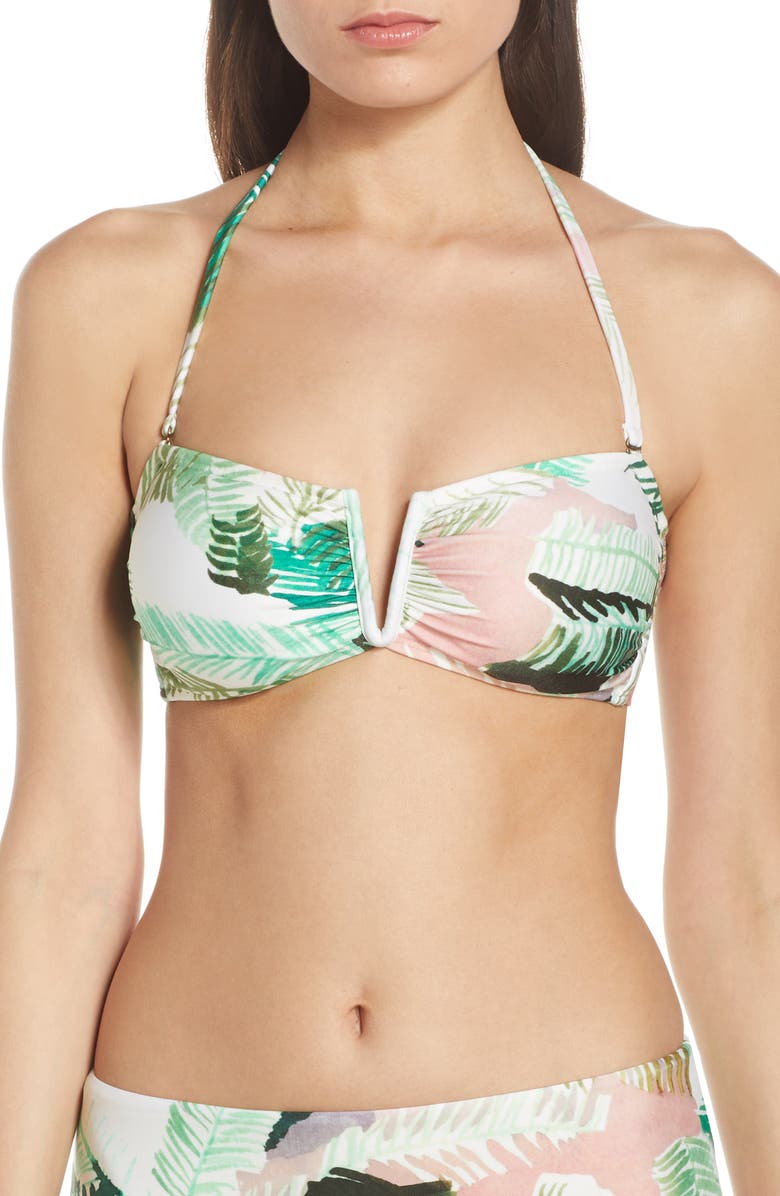 Lenny Niemeyer V-Wire Bandeau Bikini Top, Alternate, color, 