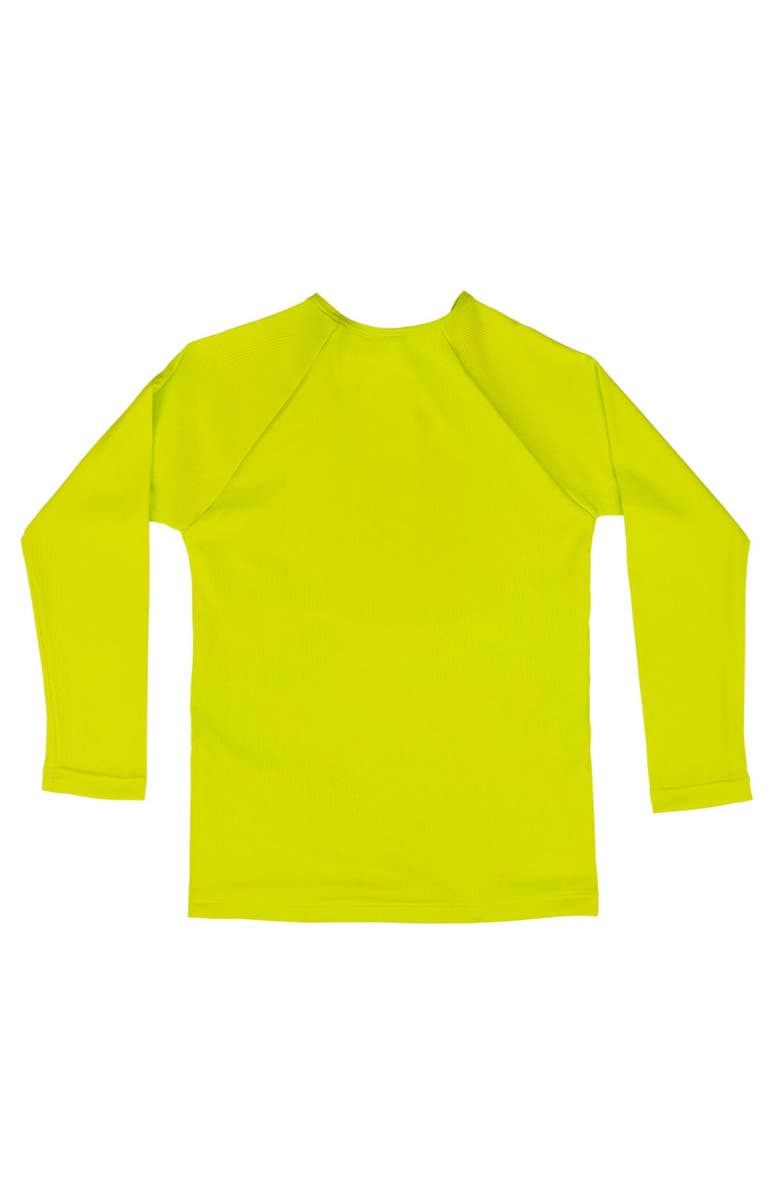 Splash About Kids Premium Long Sleeve Rashguard, Alternate, color, Lime