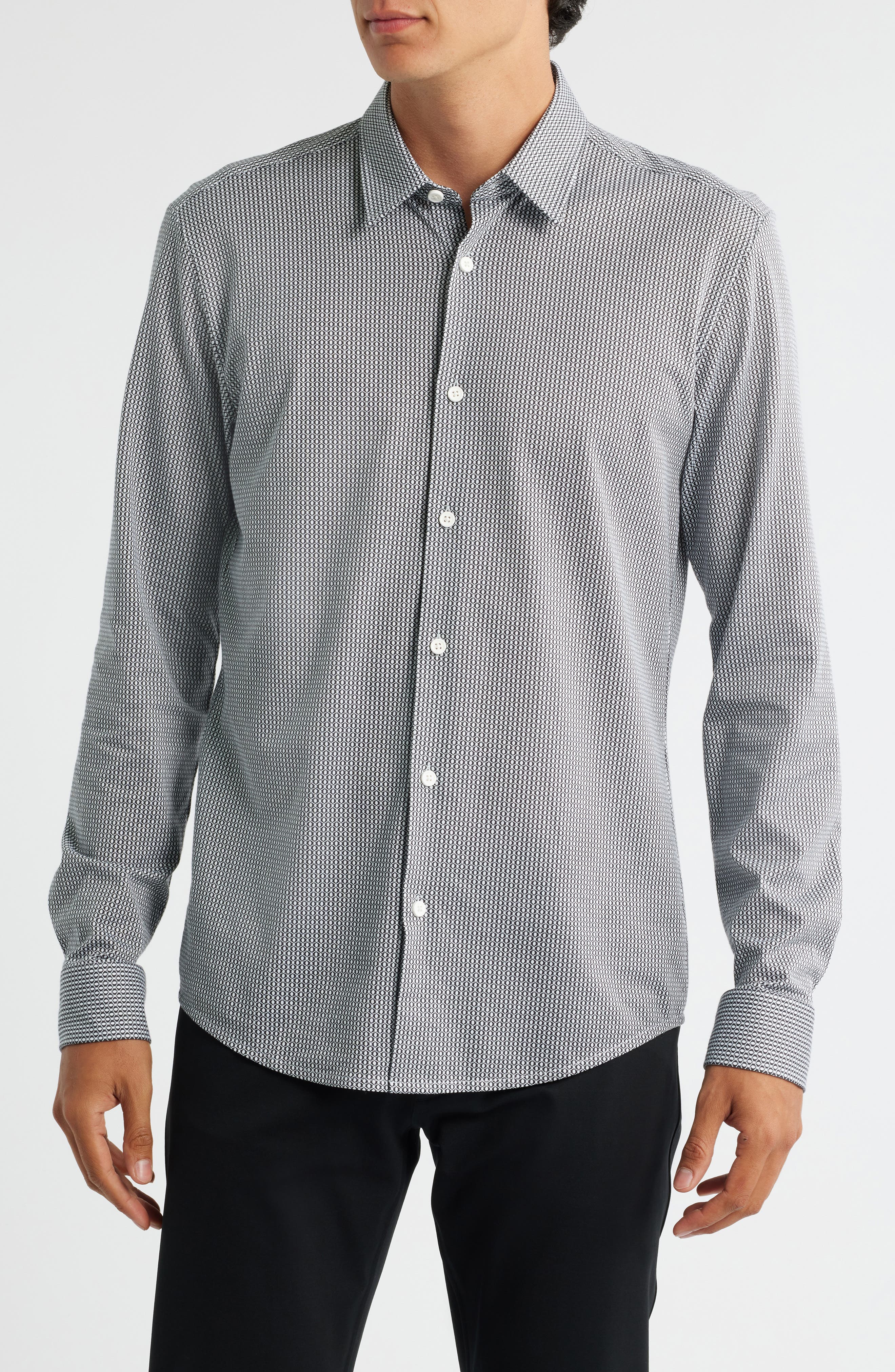 BOSS Roan Stretch Corduroy Button-Up Shirt