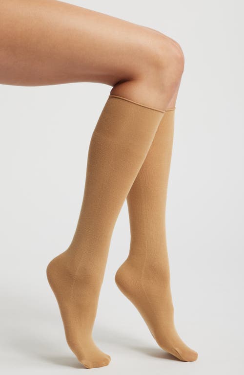 Oroblu Cheryl Knee-High Socks in Camel 