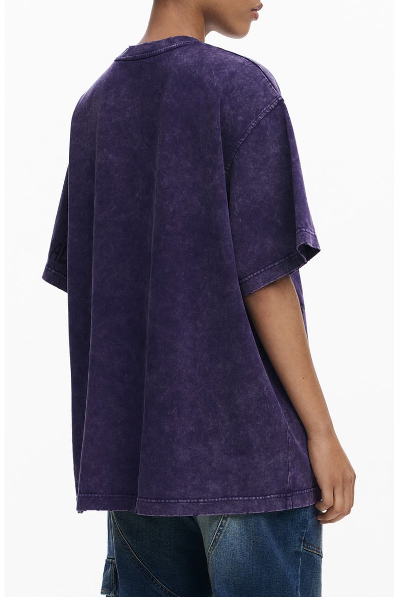 Graphic Cotton T-Shirt, Alternate, color, MEDIUM GRAY PURPLE