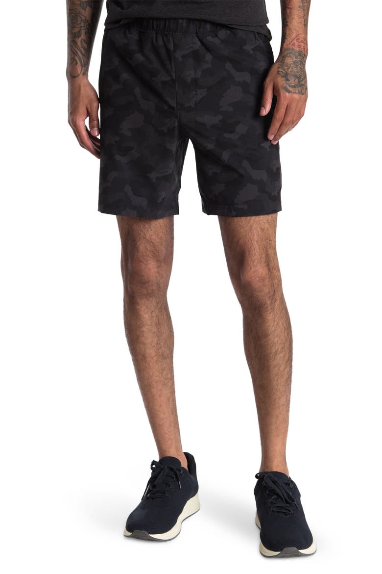 Zip Pocket Performance Shorts, Main, color, P578 SMALL CAMO BLA