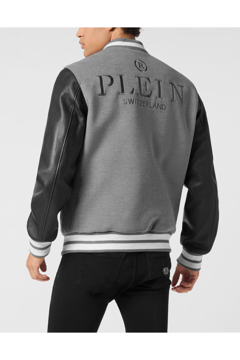 Composed Bomber Jacket Men, Alternate, color, grey
