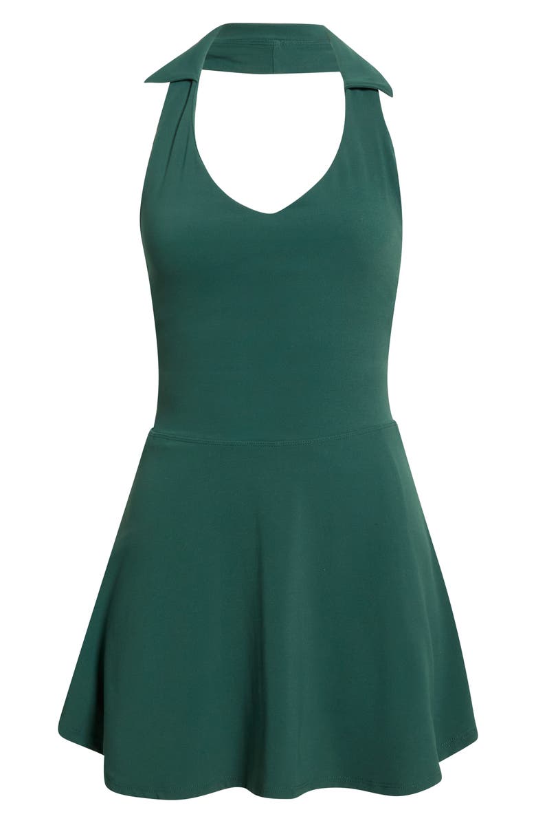 Year of Ours Studio Polo Halter Dress, Alternate, color, Turf