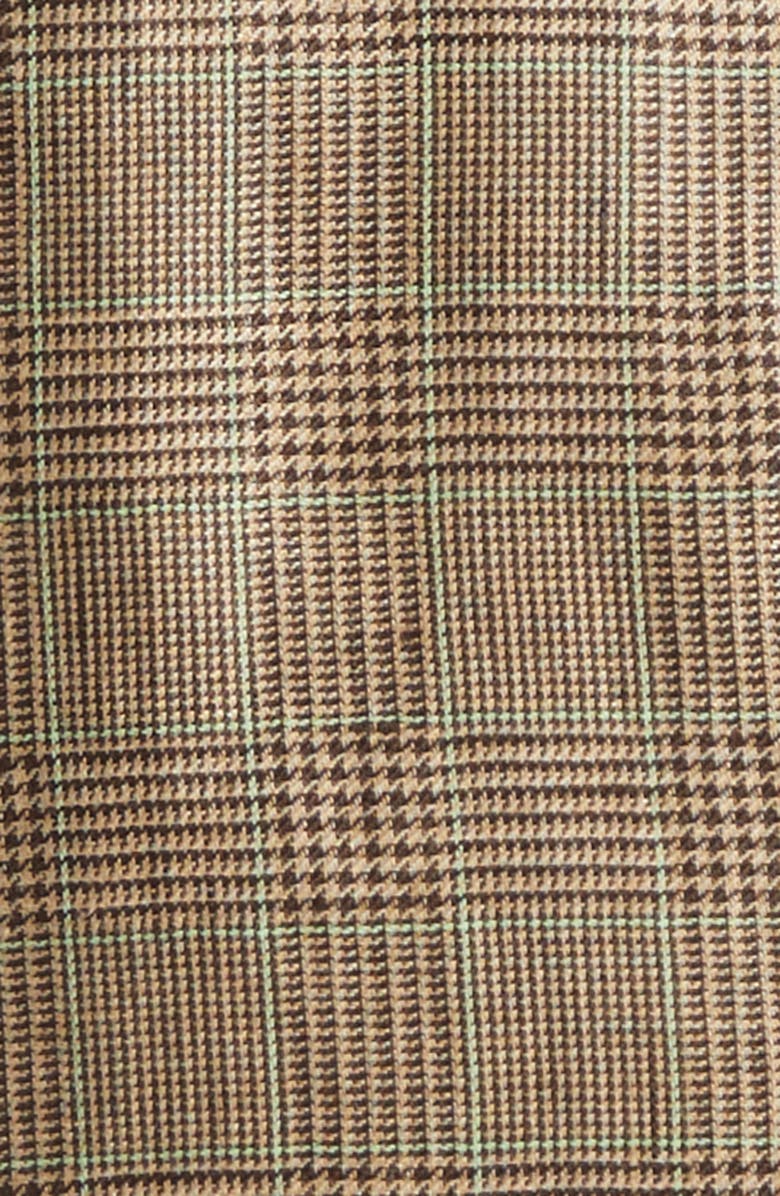 Boglioli K-Jacket Tan Glen Check Linen Sport Coat, Alternate, color, Beige Prince Of Wales