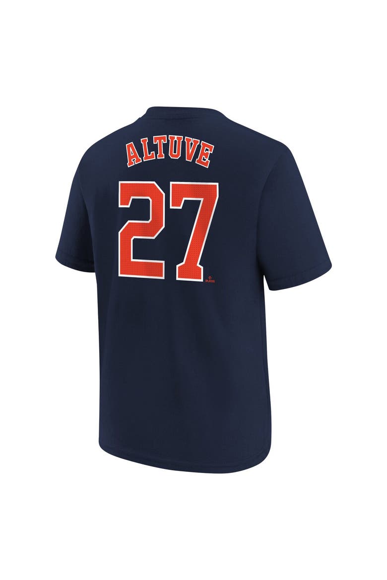 Youth Nike Jose Altuve Navy Houston Astros Home Player Name & Number T-Shirt, Alternate, color, Navy