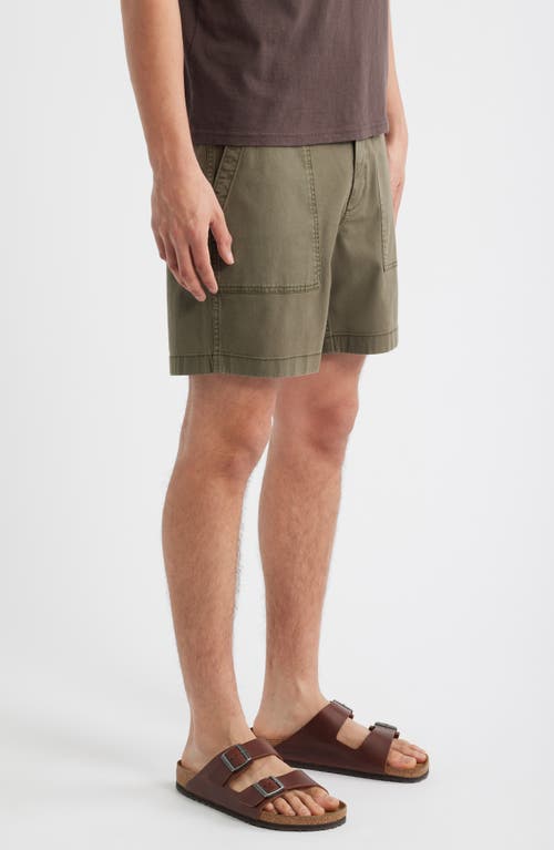 Treasure & Bond Stretch Organic Cotton Shorts In Green
